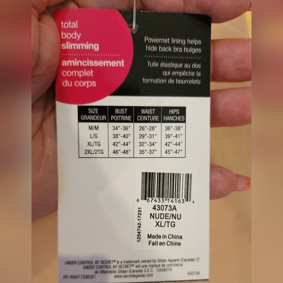Secret Undercontrol Slimming Slip NWT - Picture 5 of 6